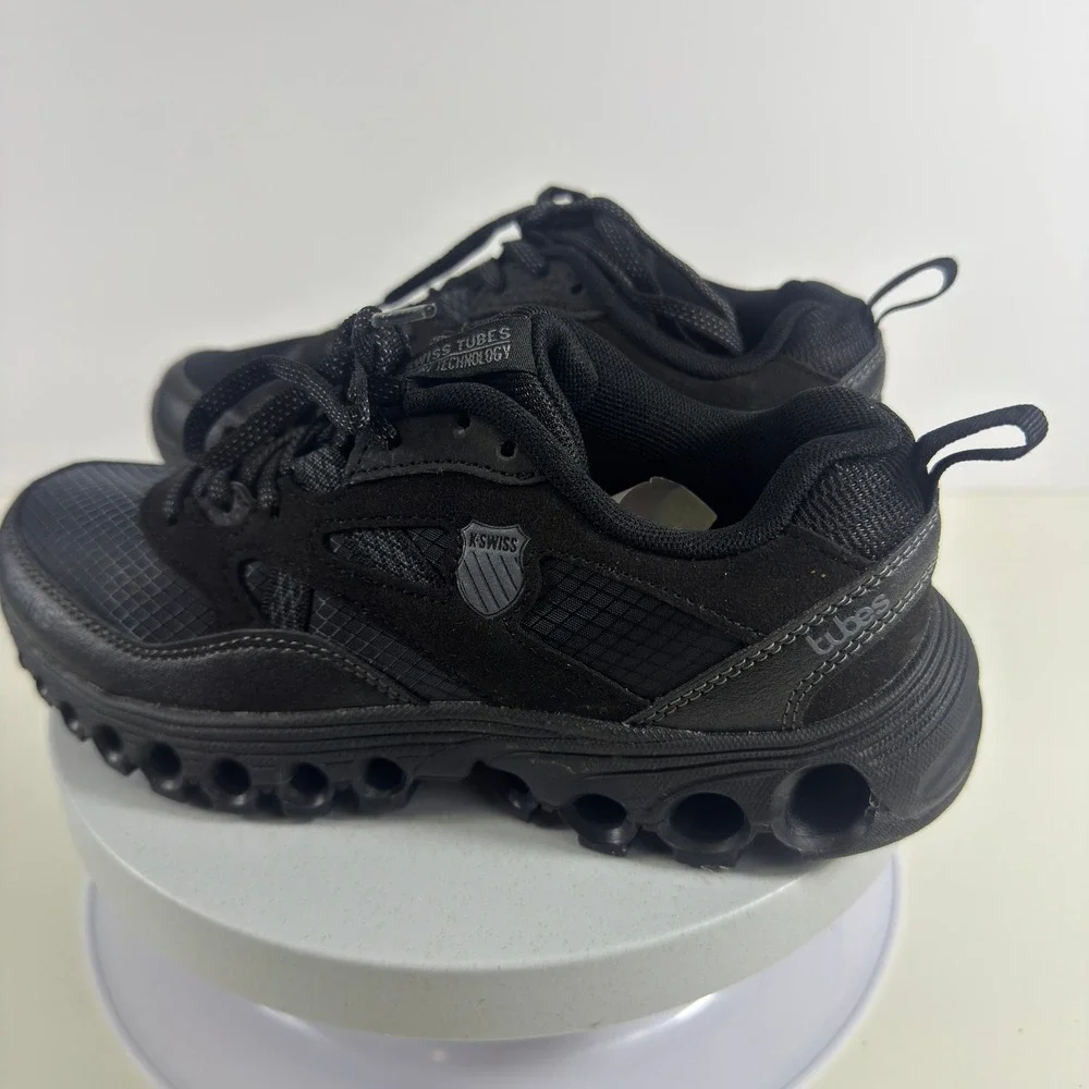 K-Swiss Tubes Comfort 200 Womens Black Athletic Training Shoes Sneakers 4.5